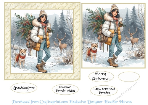 snowy christmas /birthday 5