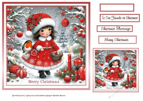 some christmas extras  red white black
