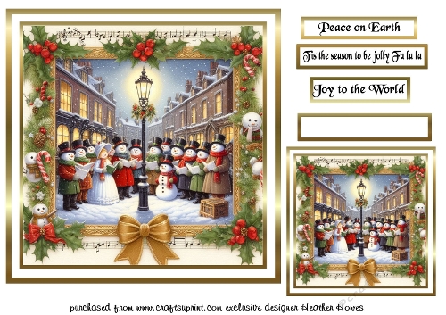 snowman carol singers