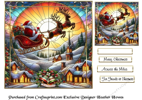 stainglass christmas santa 1