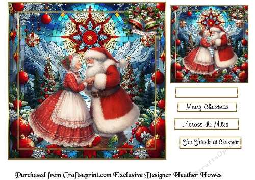 stainglass christmas santa 2