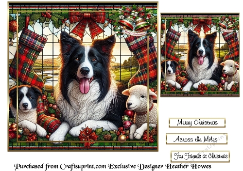 stainglass christmas 13 collie2