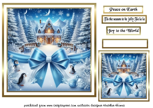 card fronts and tag/topper 1penguins