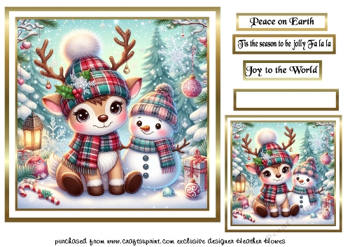 card fronts and tag/topper 5 deer 2