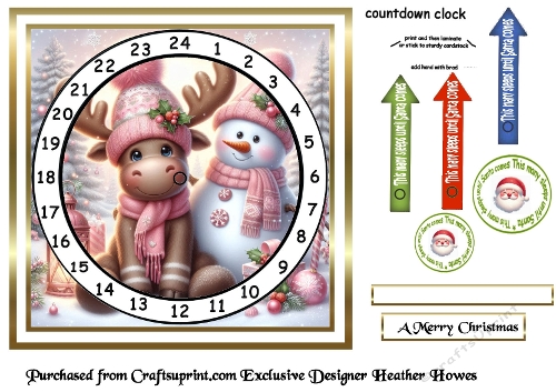 animal advent card 1
