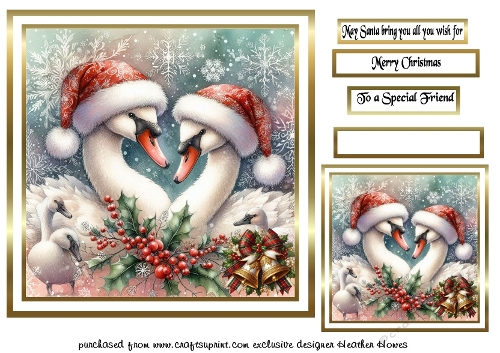 festive birds 6 swans
