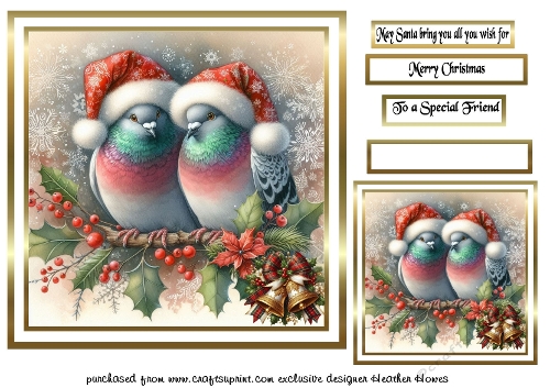 festive birds 7 pigeons