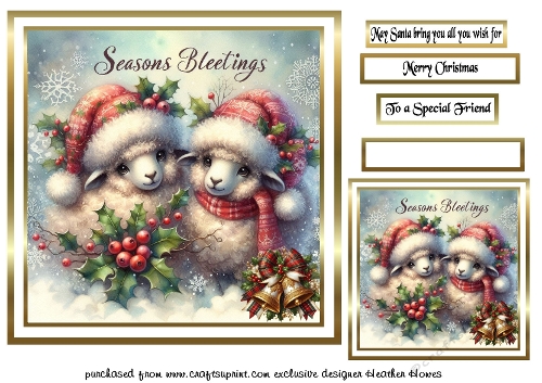 festive cards seasons bleetings