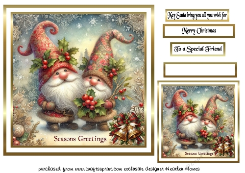 festive cards gnomes 2