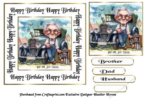 Male Birthday 2 car classic1