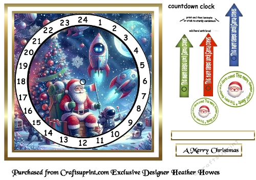 santa in space advent 1
