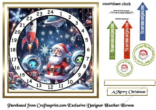 santa in space advent 2