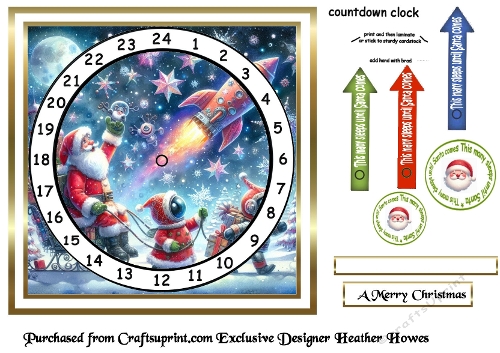 santa in space advent 6