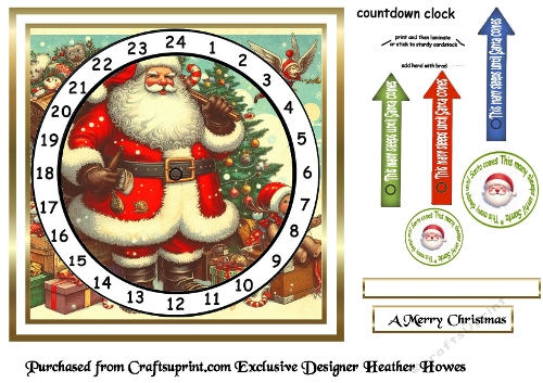vintage santa advent 10