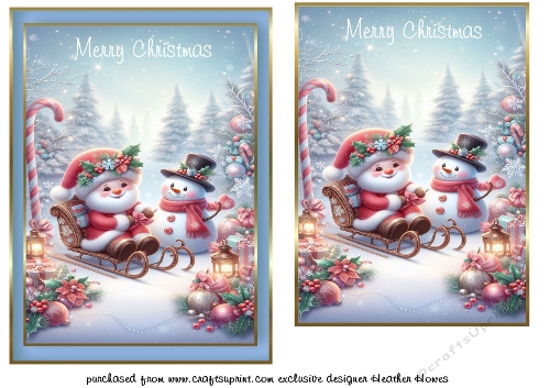 santa and the snowman