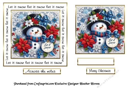 Let it snow snowman 1