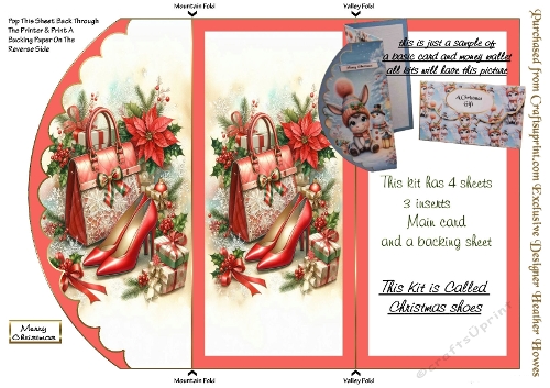 christmas trifold kit christmas shoes