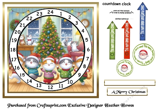newest advent cards 1 cats