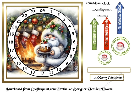 newest advent cards 6 christmas pud