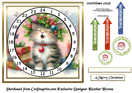 newest advent cards 10 singing cat