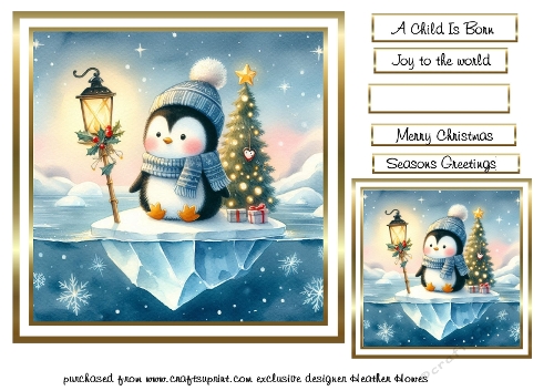 festive animals 1 penguin