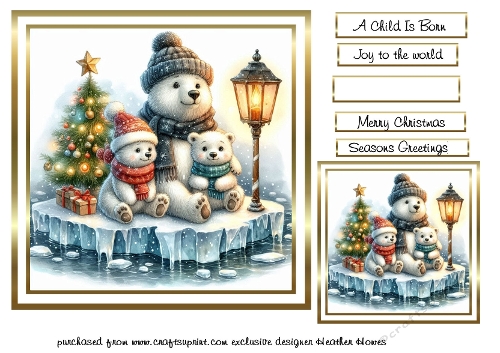 festive animals 7 polar bears