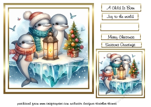 festive animals 8 dolphins