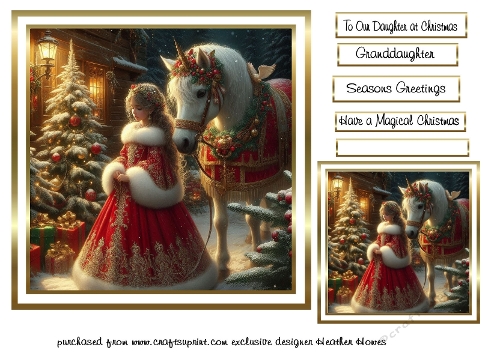 granddaughter christmas horse 1