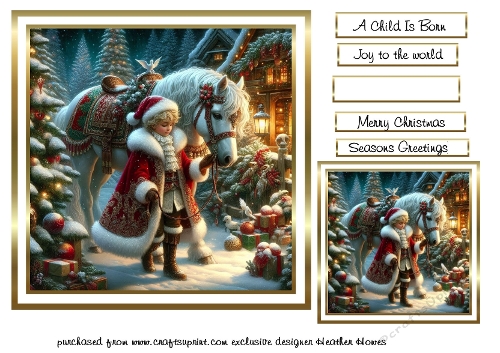  christmas horse 