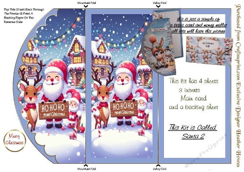 trifold santa and money wallet