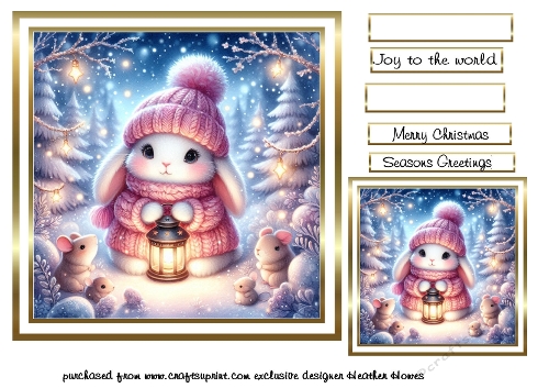 seasonal mix pink rabbit 1