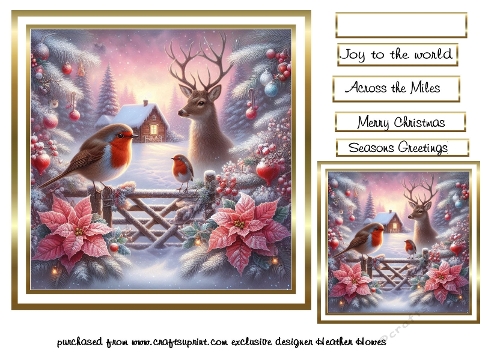 seasonal mix robins and stag