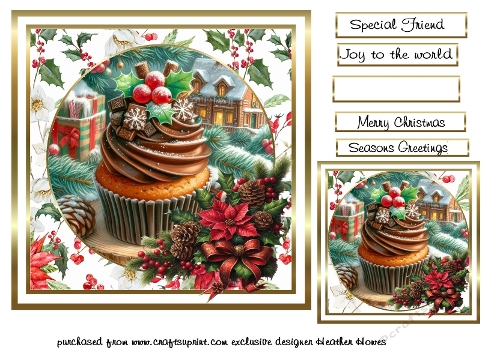 delicious Christmas cupcake 1