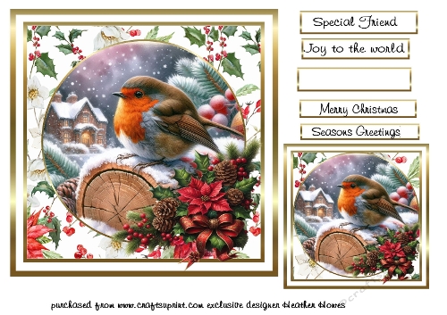 delightful  Christmas robin1