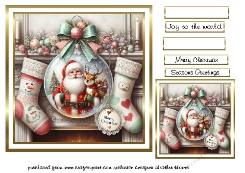 delightful  Christmas bauble and stockings