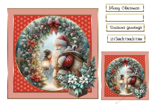 christmas characters santa red