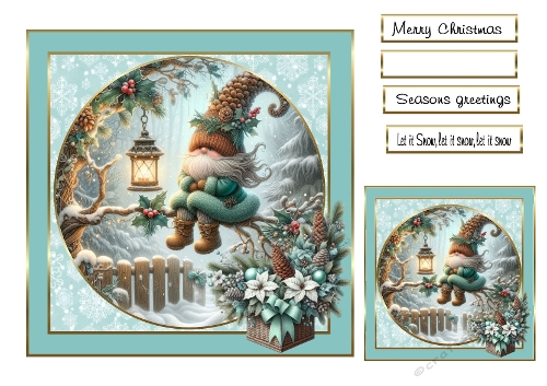 christmas characters mint gnome