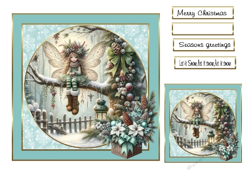 christmas characters mint fairy