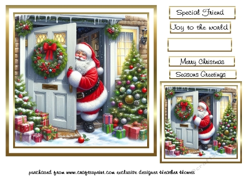 santas at the door 2