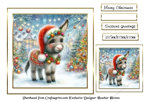 christmas donkey