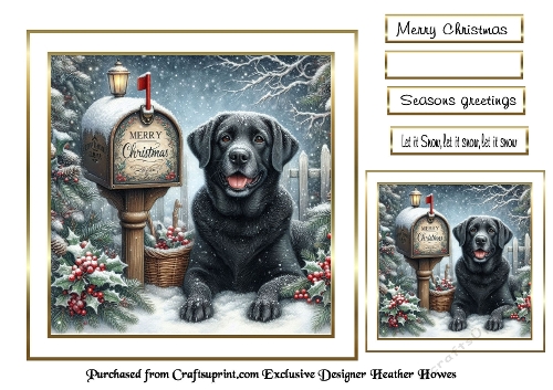 christmas dog lab