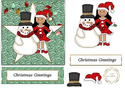 Snowman Glitter Christmas