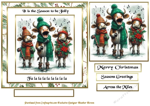 tis the season to be jolly singing cows
