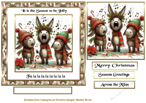 tis the season to be jolly singing donkeys