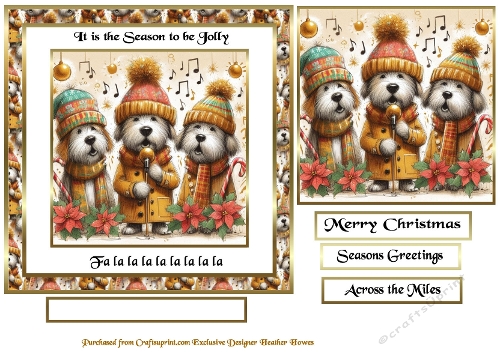 tis the season to be jolly singing dogs