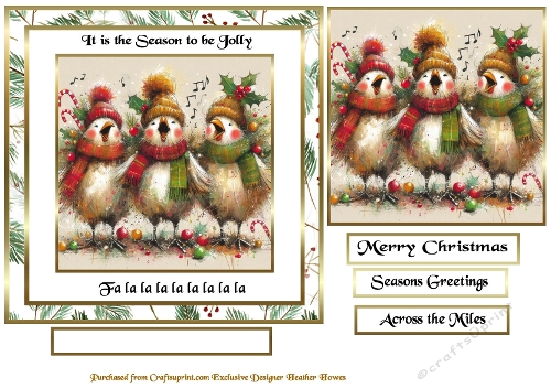 tis the season to be jolly singing hens