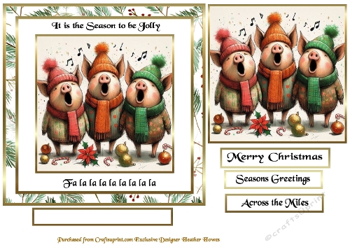 tis the season to be jolly singing pigs