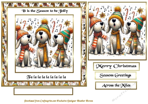 tis the season to be jolly singing more dogs