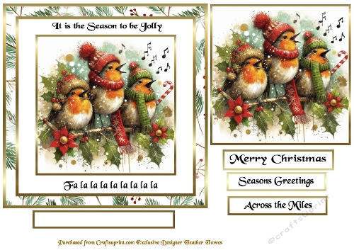tis the season to be jolly singing robins