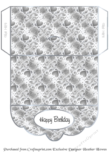 birthday money wallet silver love